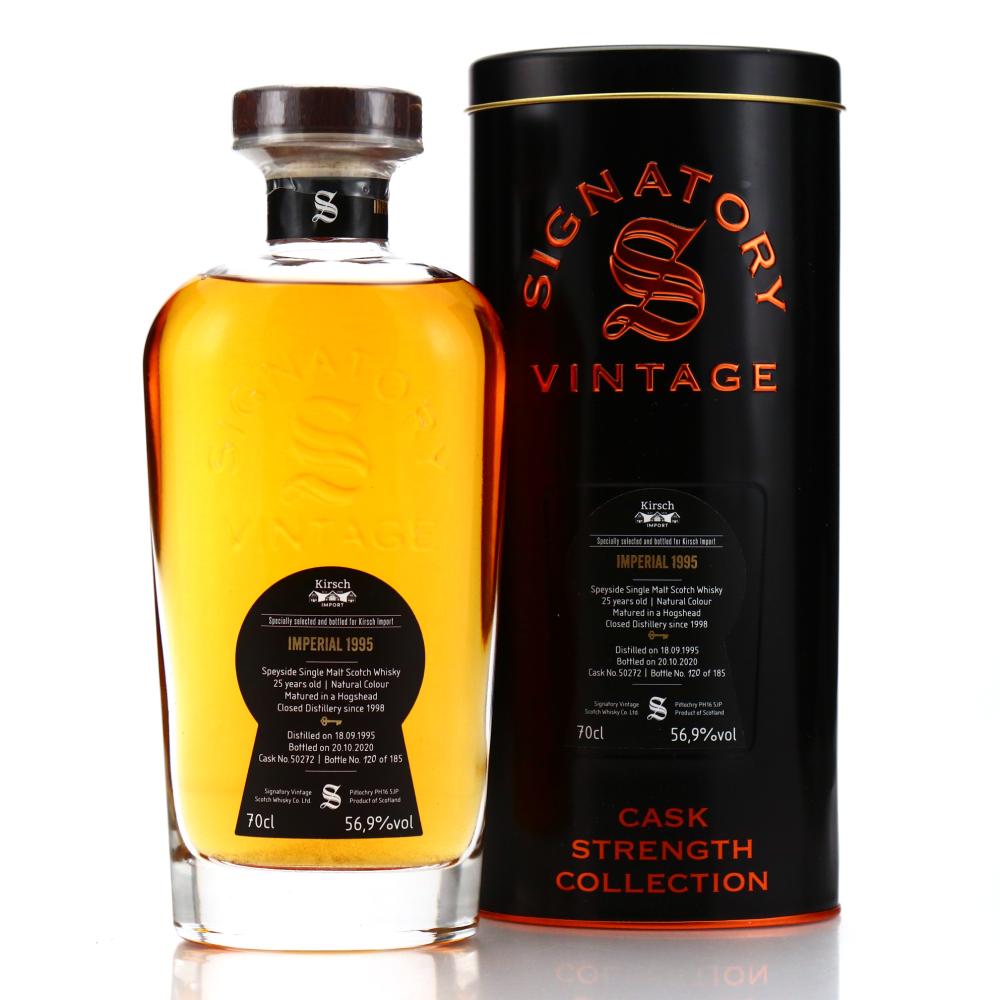 Imperial 1995 Signatory Vintage 25 Year Old Cask Strength / Kirsch Import