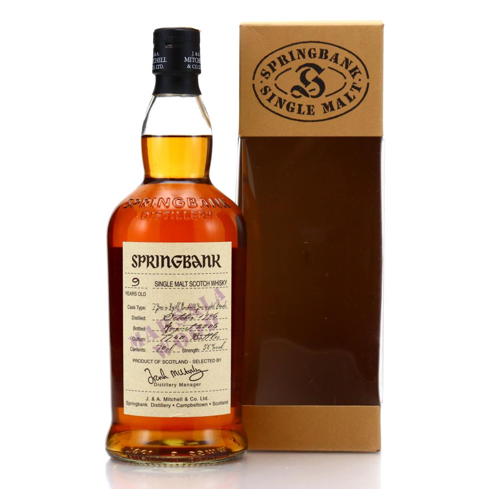 Springbank 1996 Marsala Wood 9 Year Old