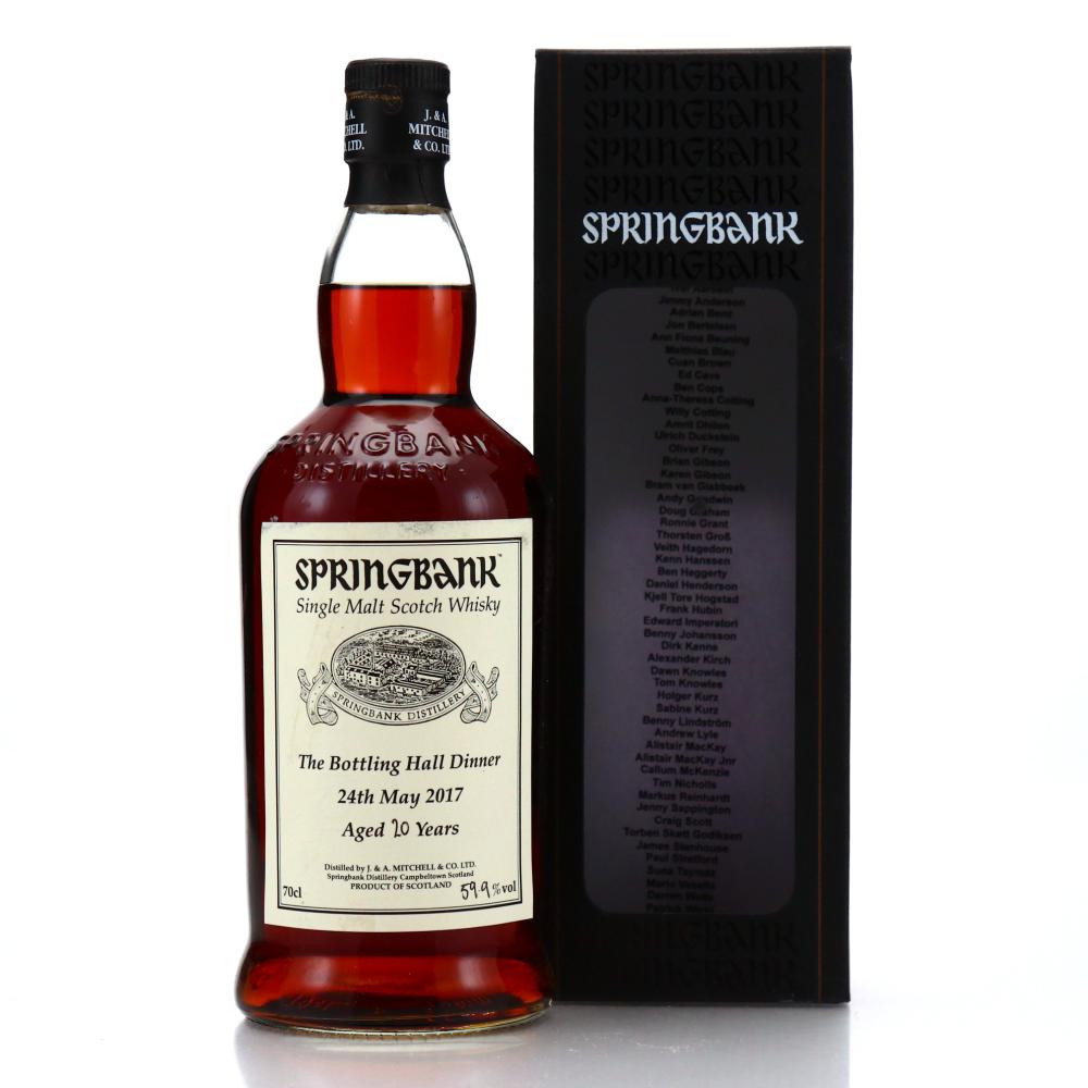 Springbank 20 Year Old / Bottling Hall Dinner 2017 - Signed