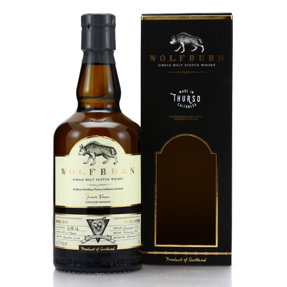 Wolfburn 2014 Single Bourbon Cask #807 / Dornoch Castle