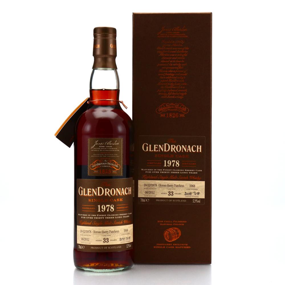 Glendronach 1978 Single Oloroso Cask 33 Year Old #1068 / Batch 6