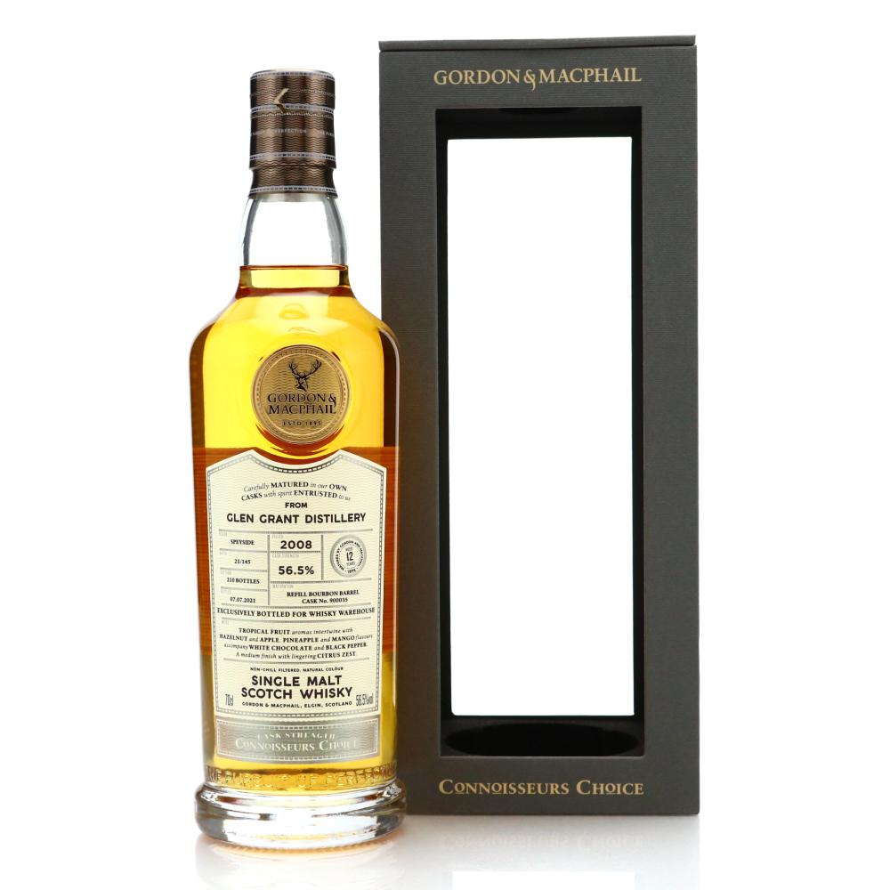 Glen Grant 2008 Gordon and MacPhail 12 Year Old Batch #21/145 / Whisky Warehouse