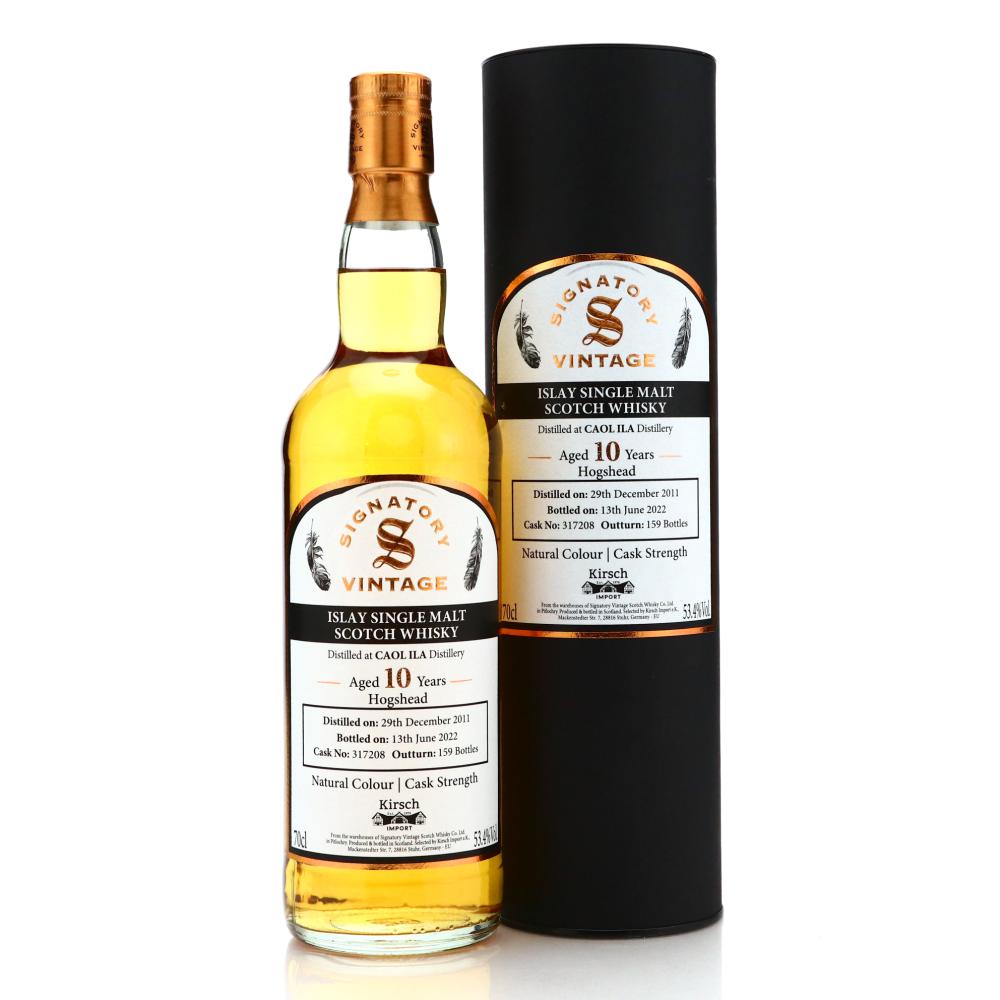 Caol Ila 2011 Signatory Vintage 10 Year Old / Kirsch Import