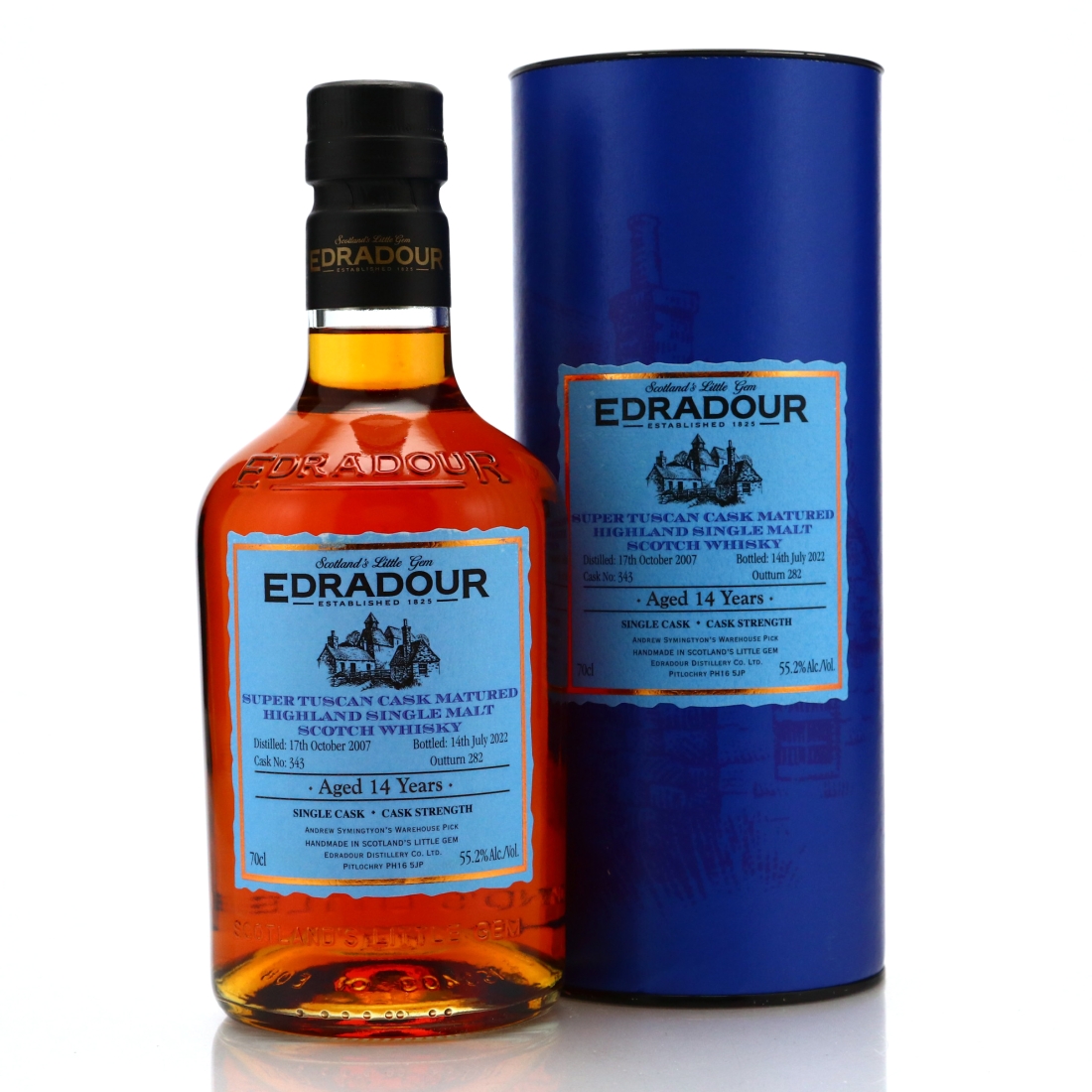 Edradour 2007 Single Super Tuscan Cask 14 Year Old #343