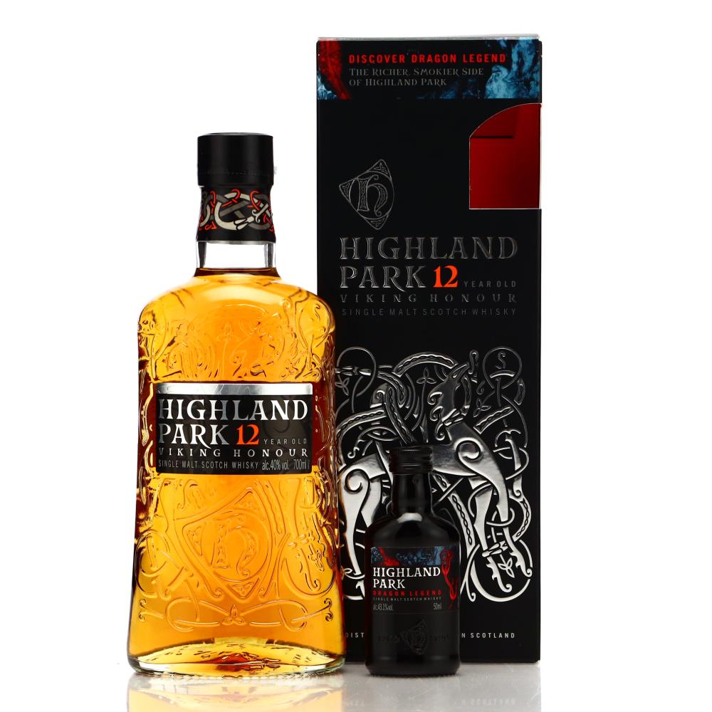 Highland Park 12 Year Old Viking Honour with Miniature