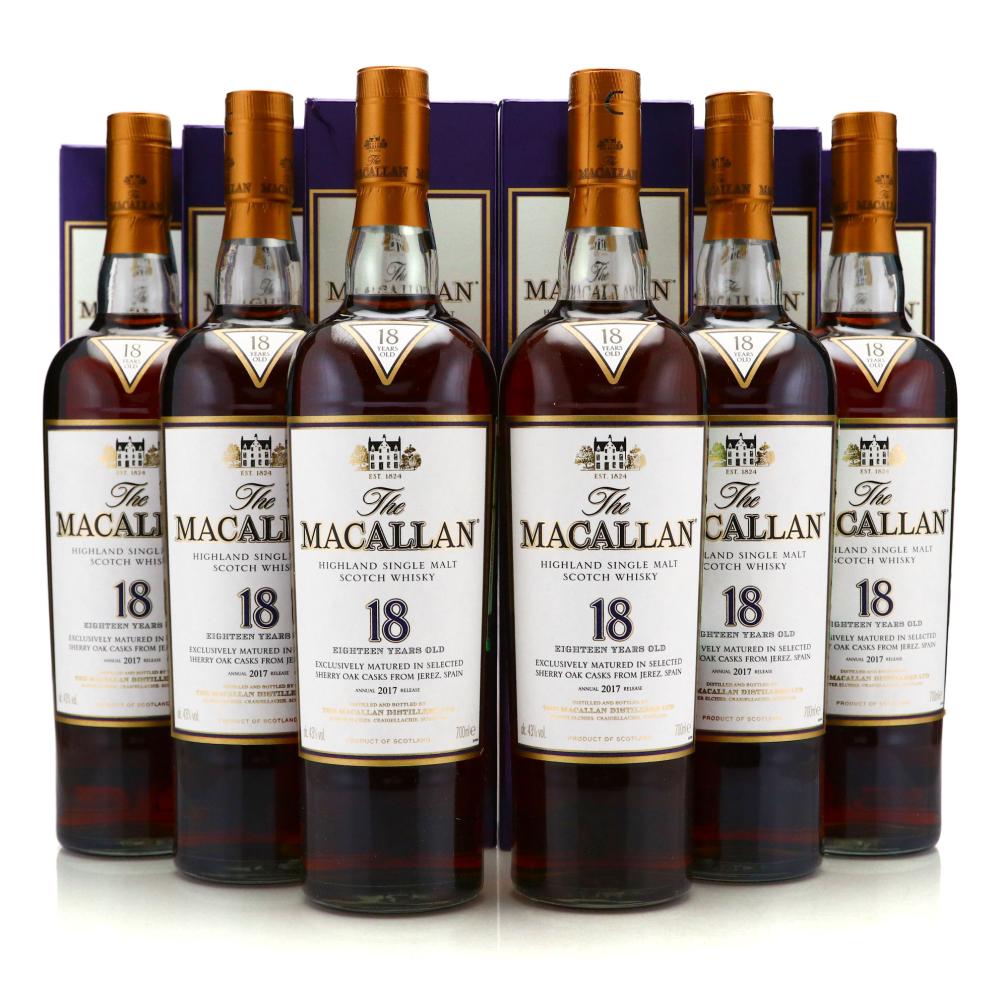 Macallan 18 Year Old 2017 Release 6 x 70cl / Case