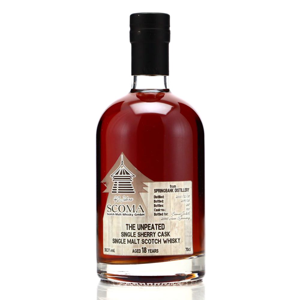 Springbank 2000 Scoma 18 Year Old 'The Unpeated' / 40th Anniversary
