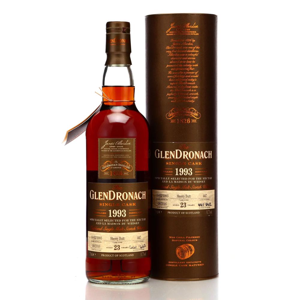 Glendronach 1993 Single Sherry Cask 23 Year Old #447 / The Nectar & LMDW