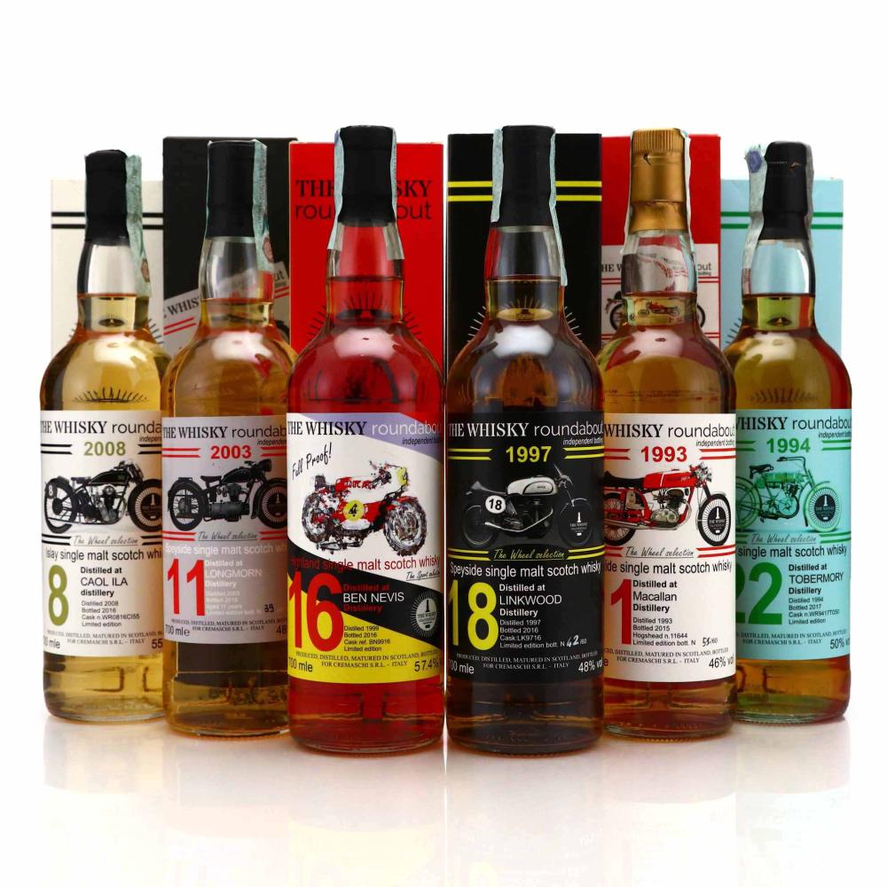 The Whisky Roundabout Wheel Selection 6 x 70cl / Including Macallan 21 Year Old