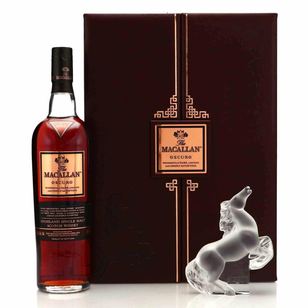 Macallan Oscuro pre-2015 / Lalique Kazak Running Horse