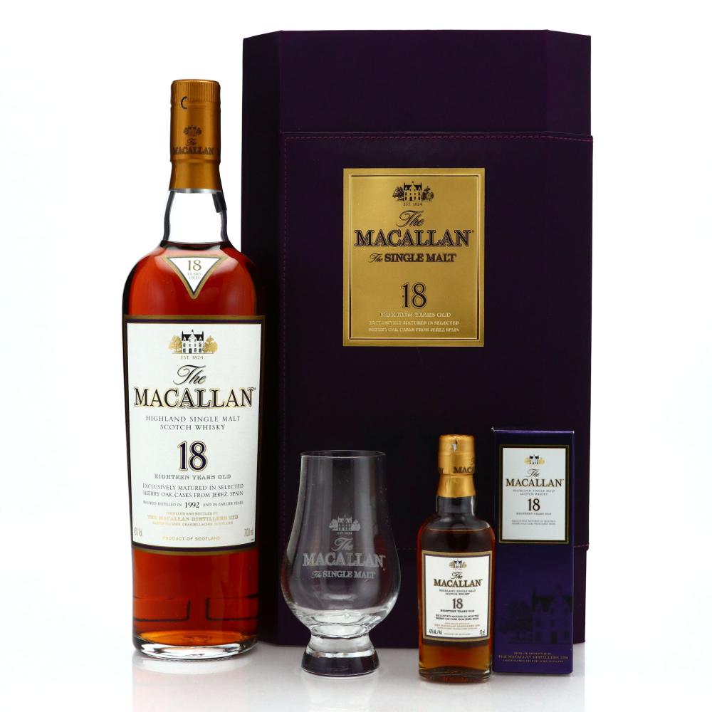 Macallan 1992 18 Year Old Gift Pack