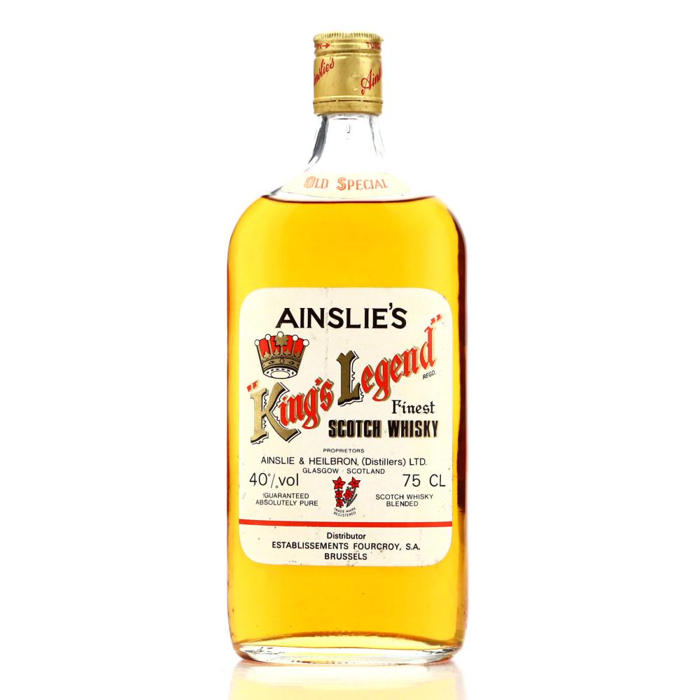 Ainslie's King's Legend Finest Scotch Whisky 1980s