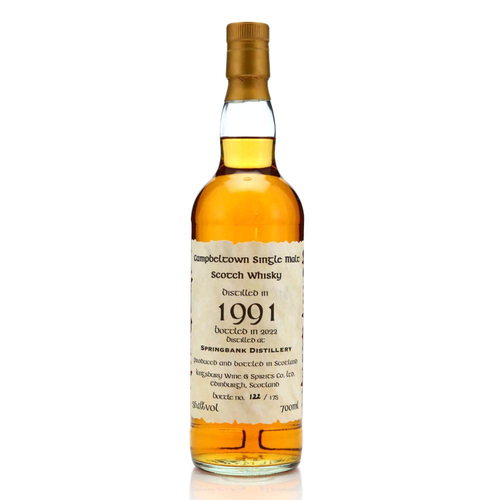 Springbank 1991 Kingsbury / Celtic Label