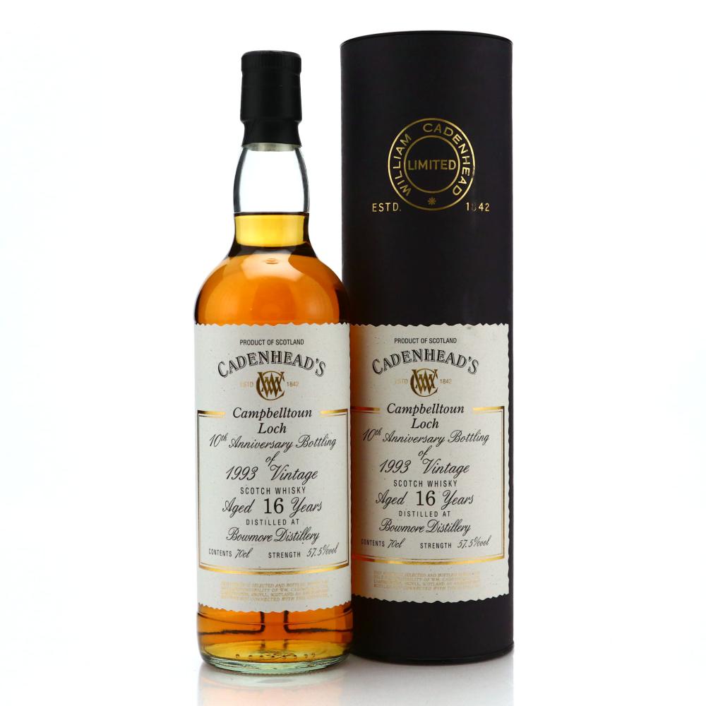 Bowmore 1993 Cadenhead's 16 Year Old / 10th Anniversary Bottling 