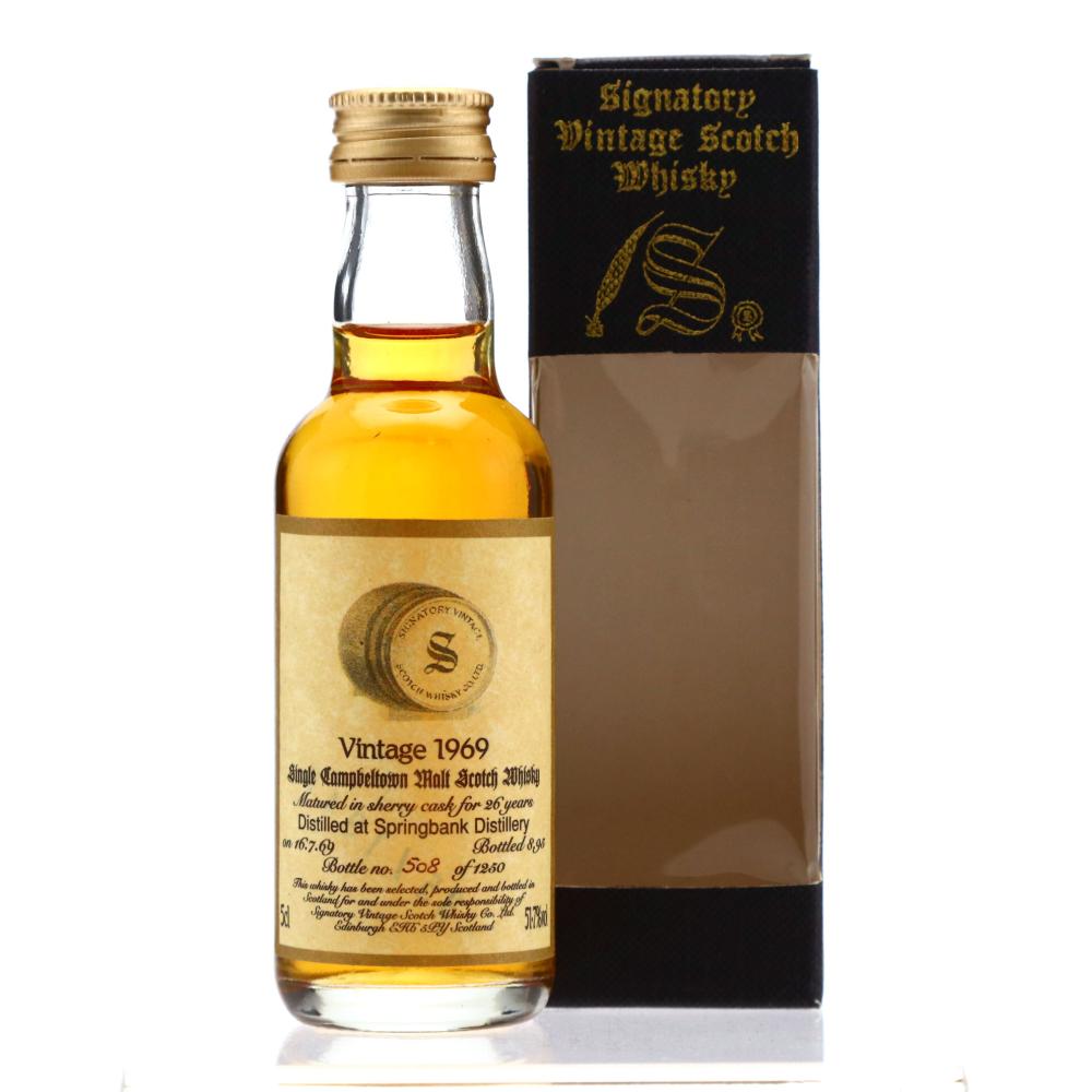 Springbank 1969 Signatory Vintage 26 Year Old Miniature