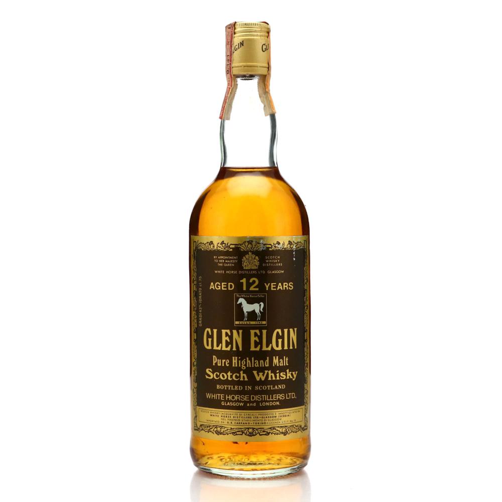 Glen Elgin 12 Year Old White Horse 1980s / Carpano Import