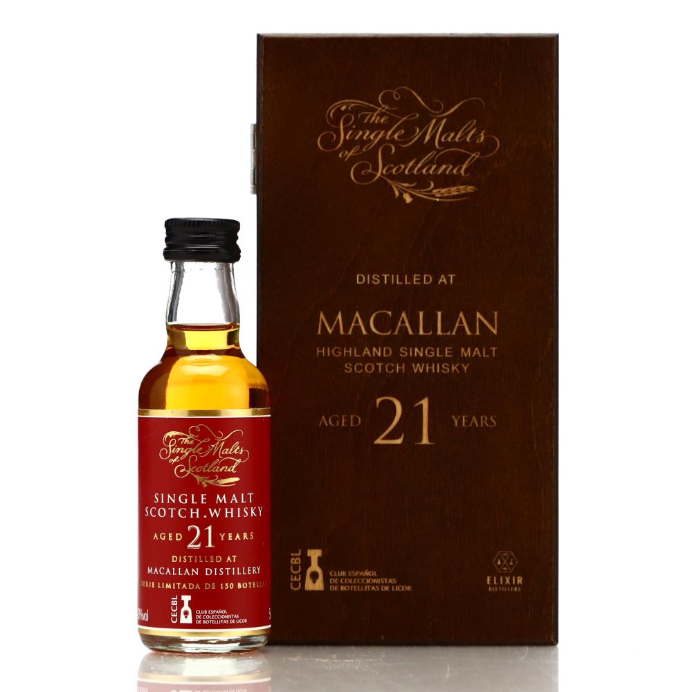 Macallan 21 Year Old Single Malts of Scotland Miniature / CECBL