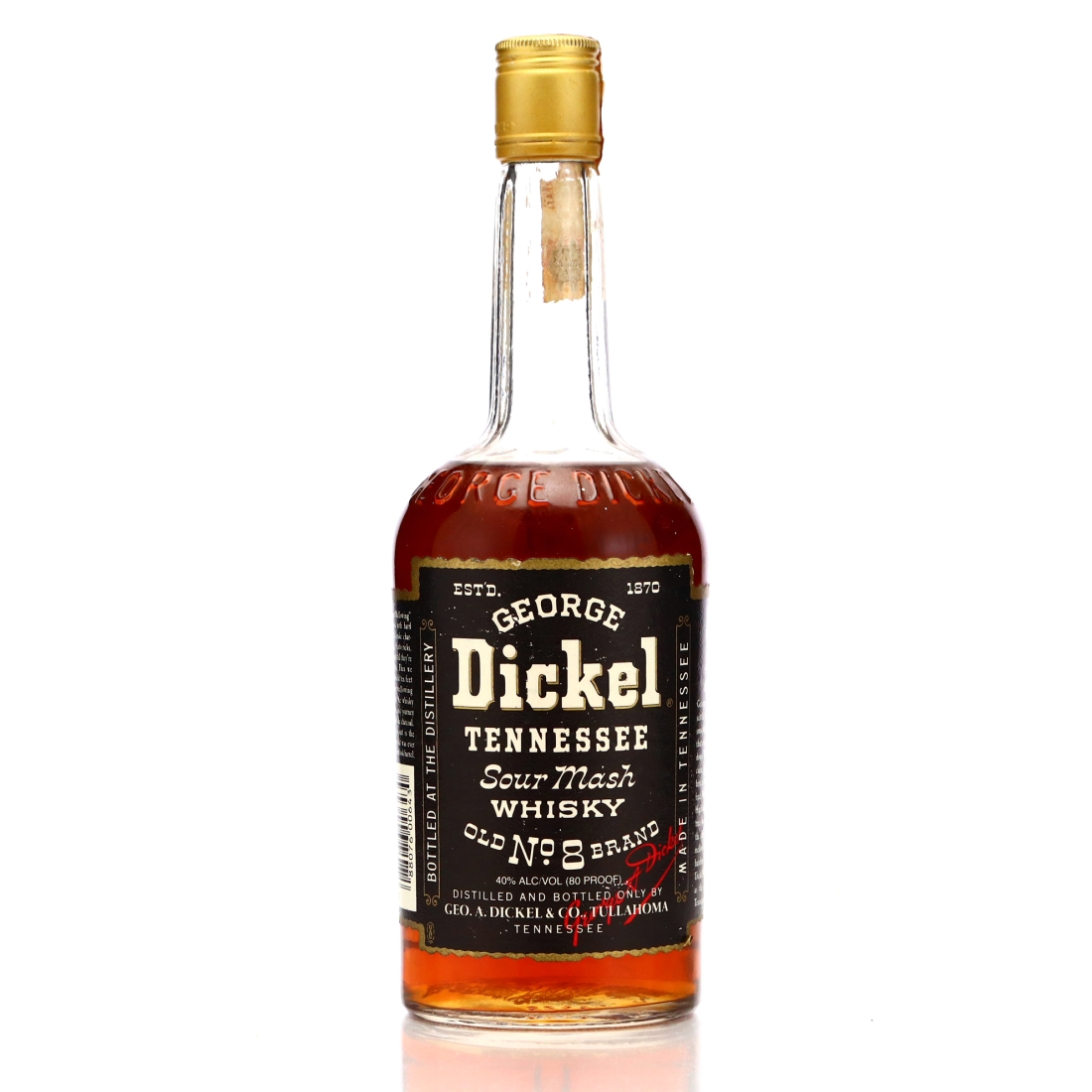 George Dickel Old No.8 Brand 1980s