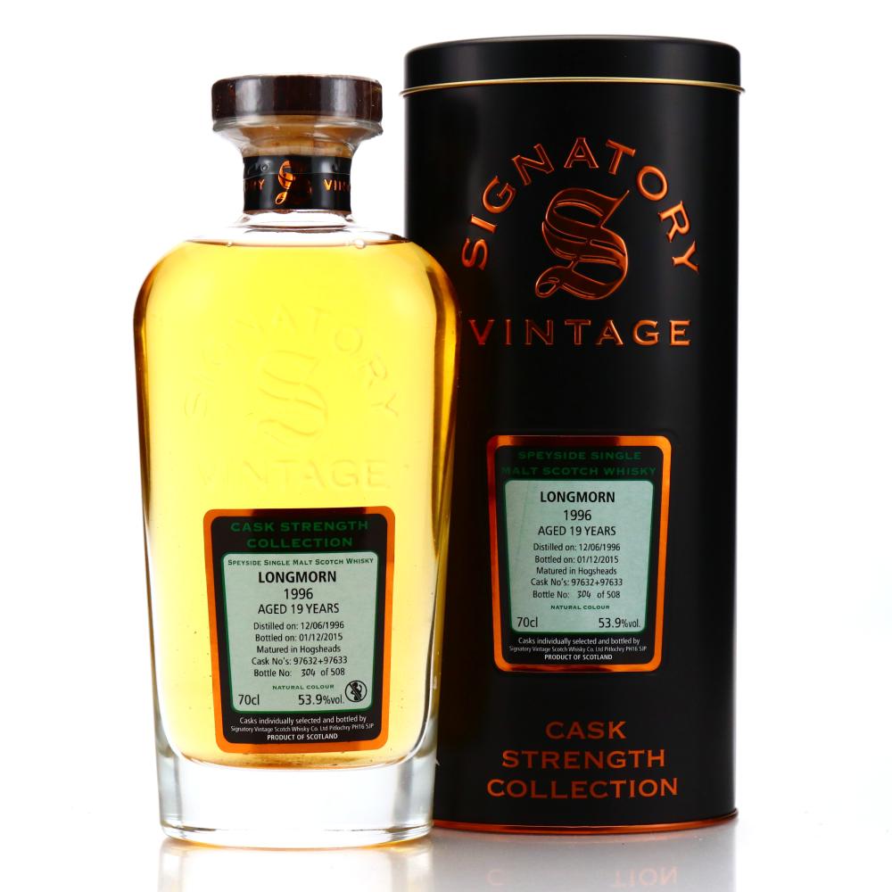 Longmorn 1996 Signatory Vintage 19 Year Old Cask Strength