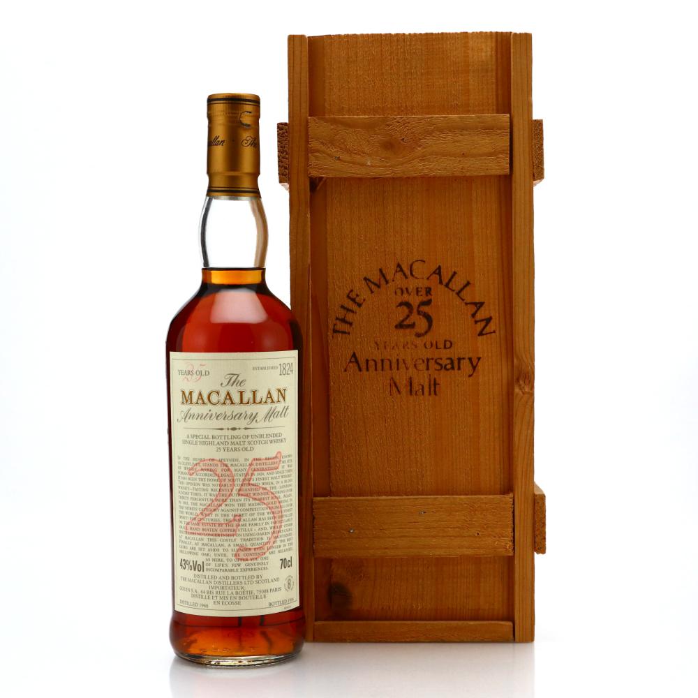 Macallan 1968 Anniversary Malt 25 Year Old / French Import