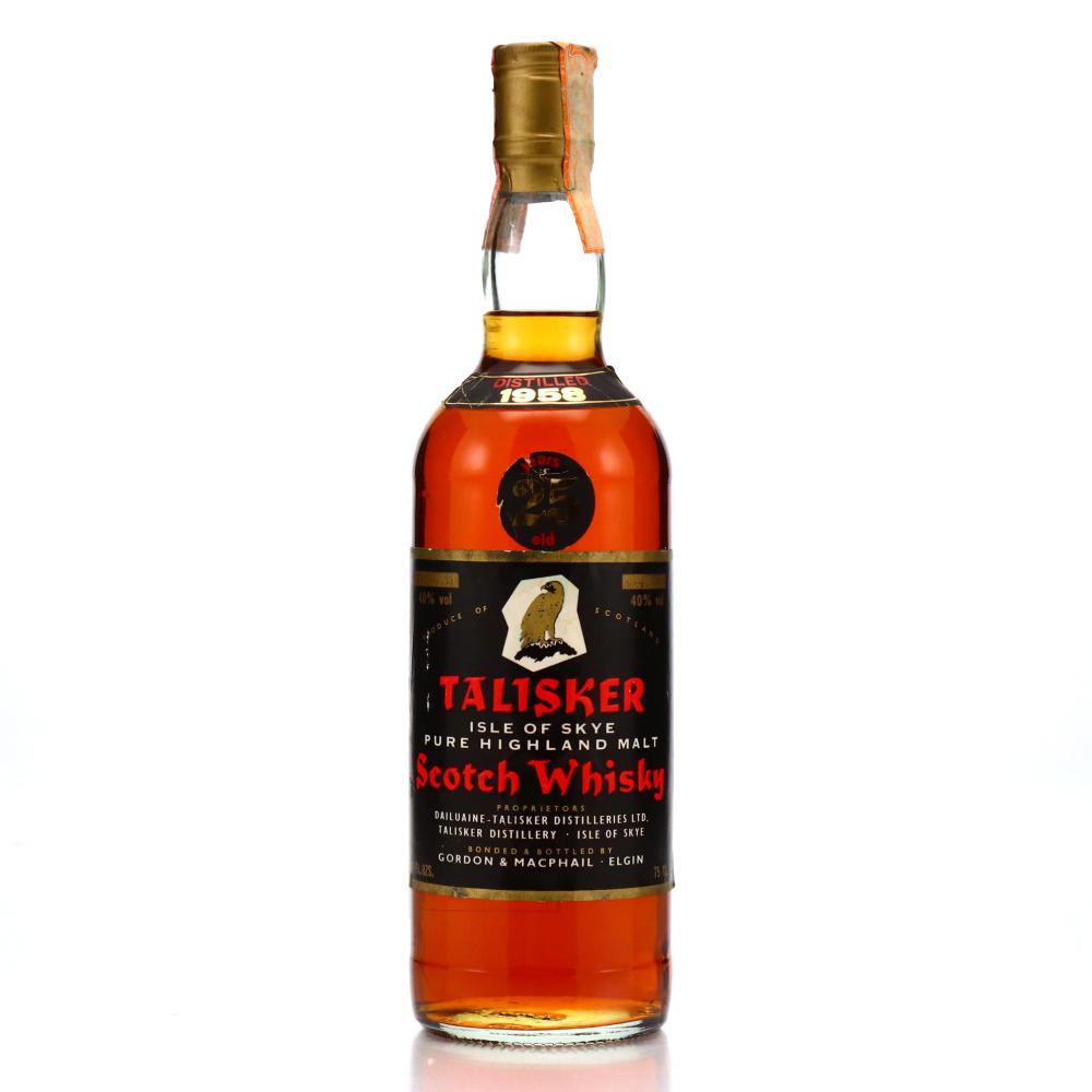 Talisker 1958 Gordon and MacPhail 25 Year Old