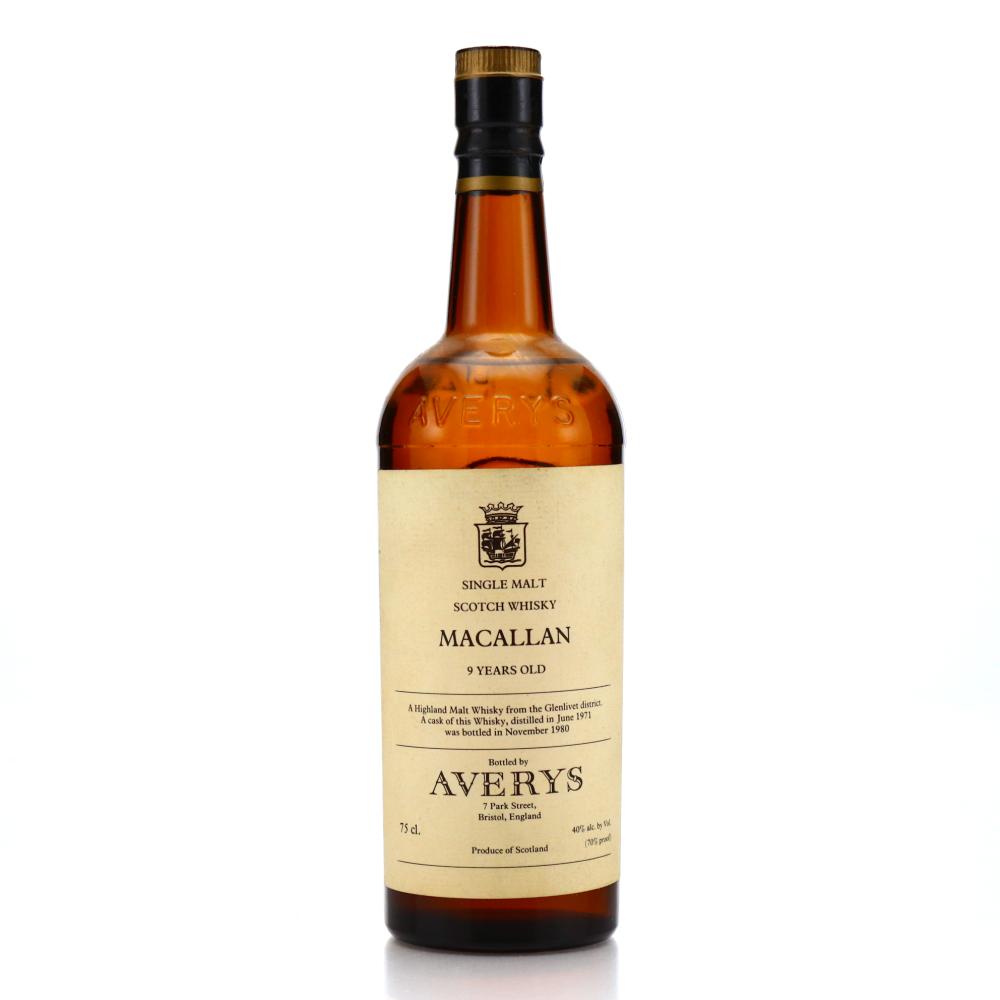 Macallan 1971 Averys 9 Year Old