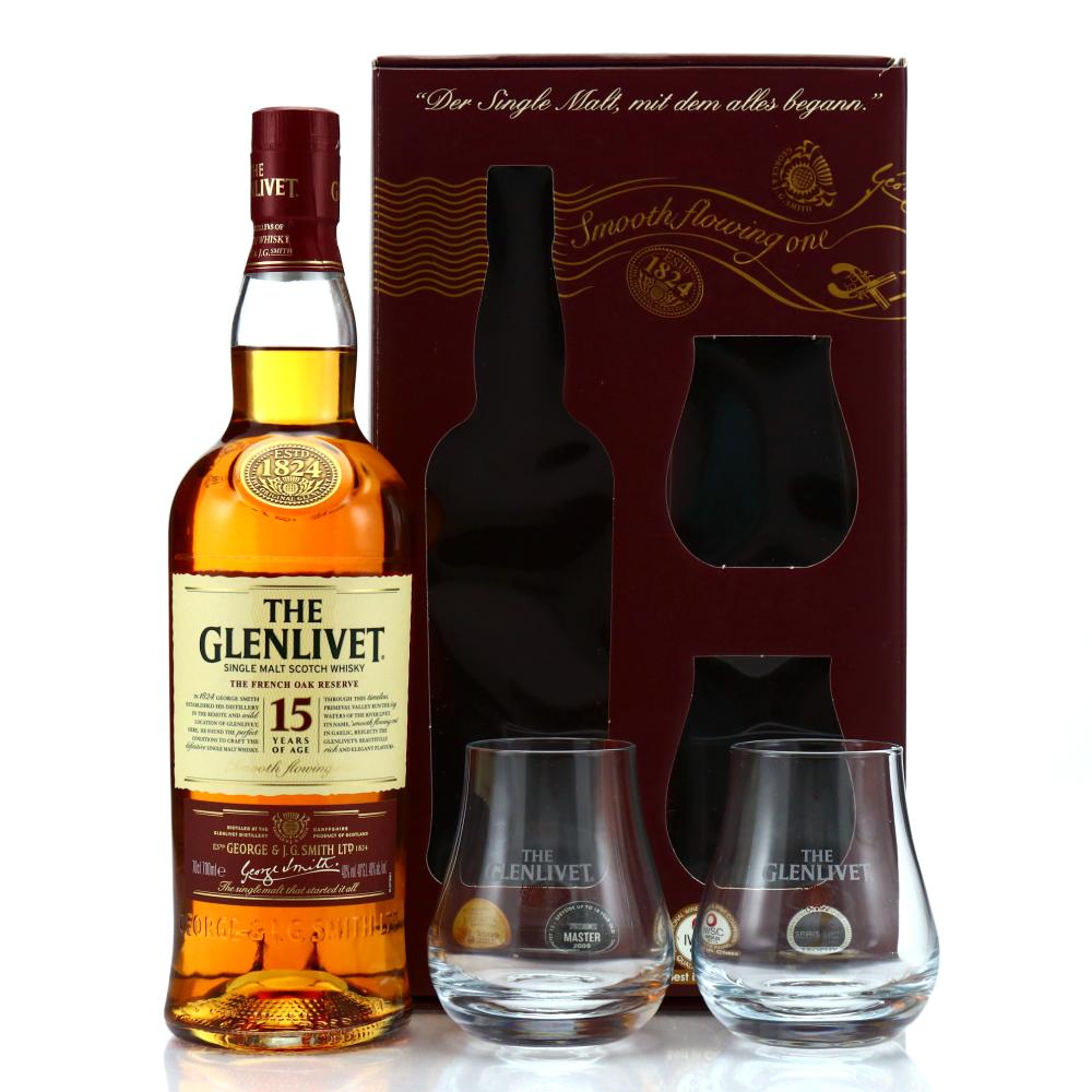 Glenlivet 15 Year Old French Oak Reserve Gift Pack