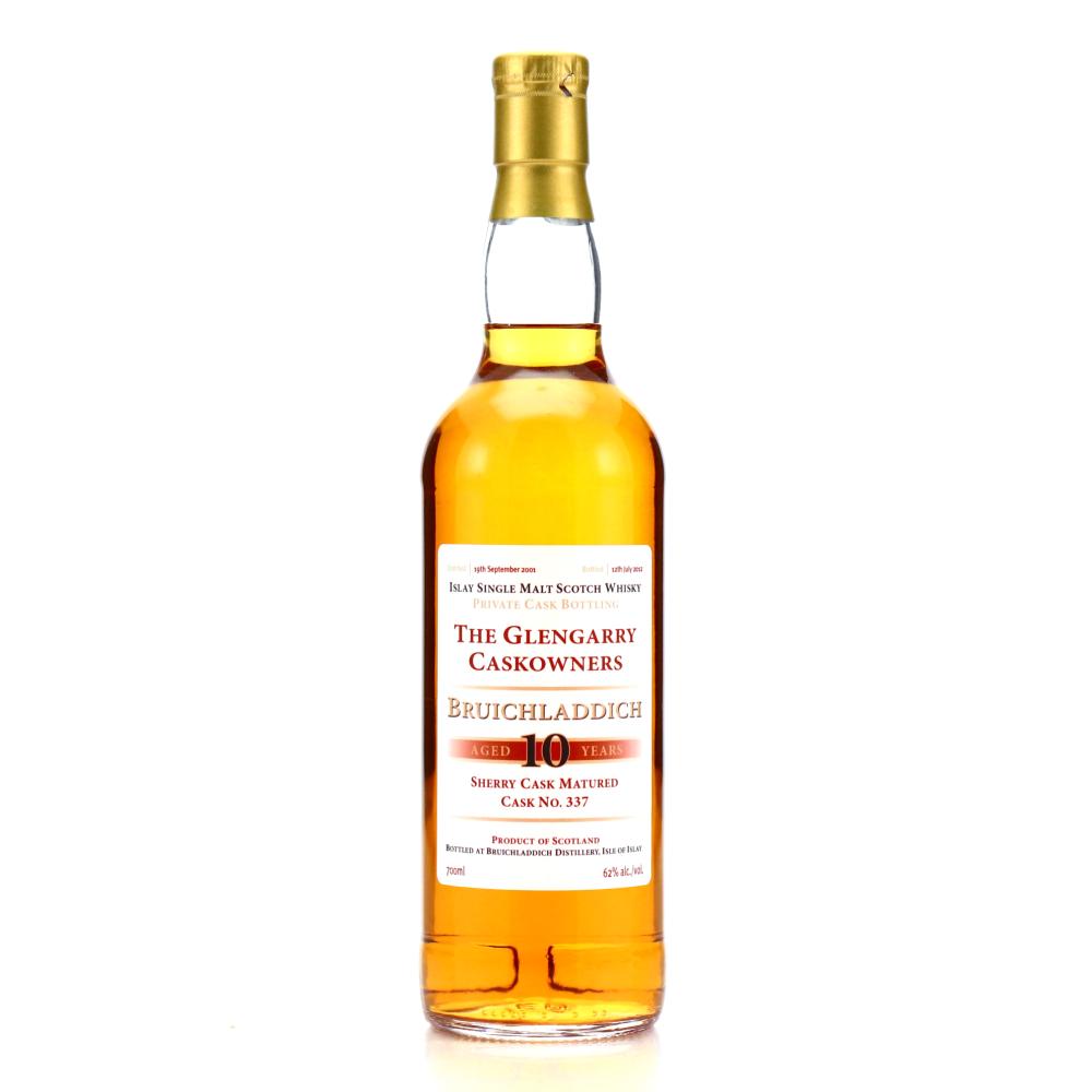 Bruichladdich 2001 Private Cask 10 Year Old  #337 / The Glengarry Caskowners
