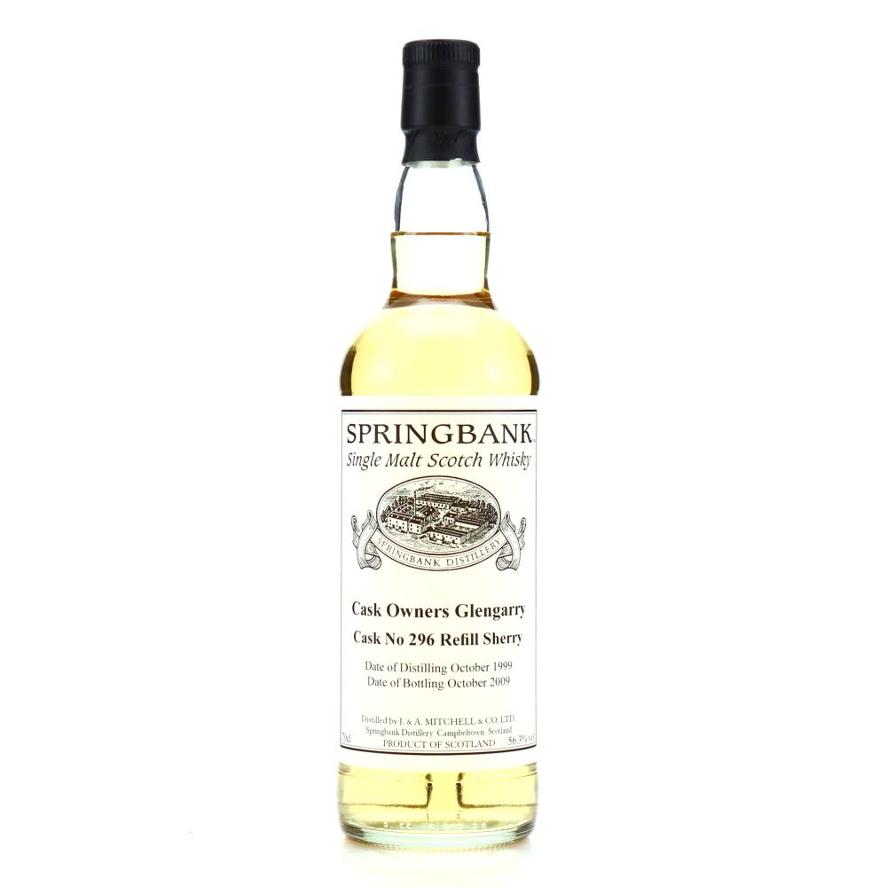 Springbank 1999 Private Sherry Cask #296 / Glengarry