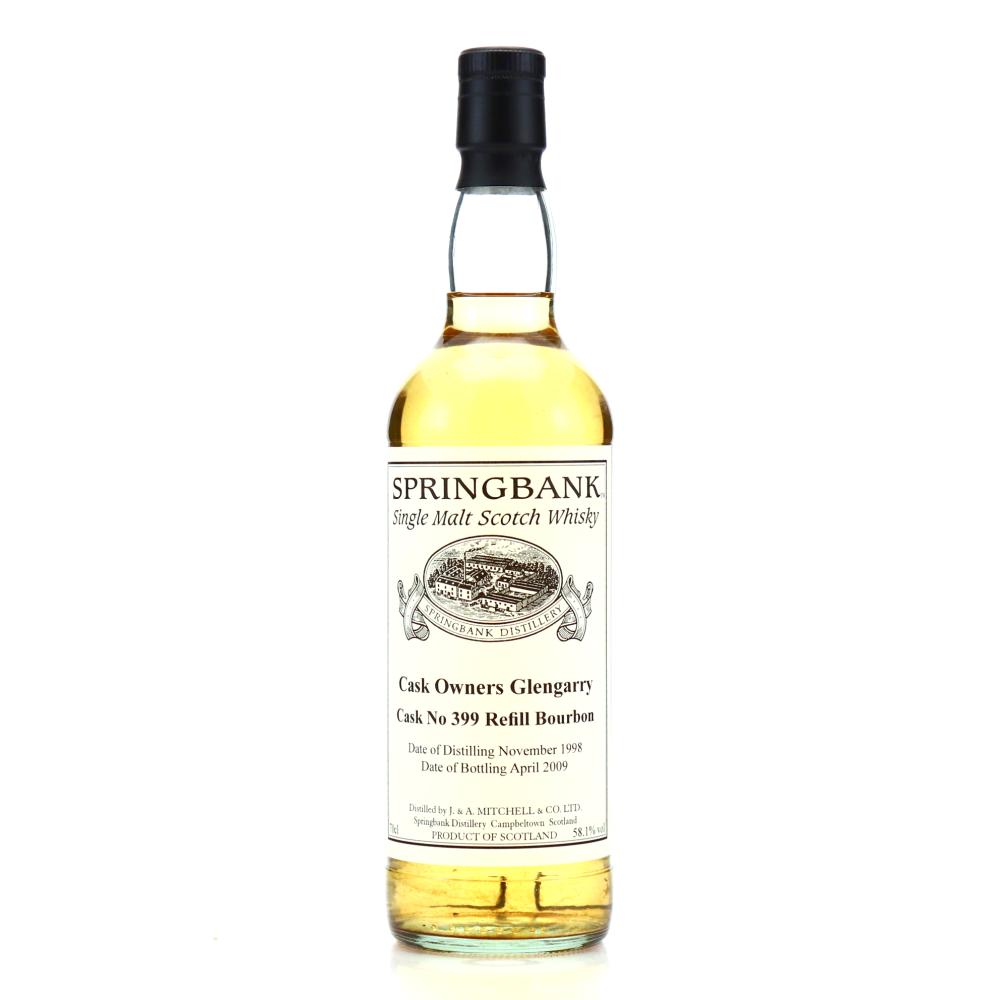 Springbank 1998 Private Bourbon Cask #399 / Glengarry