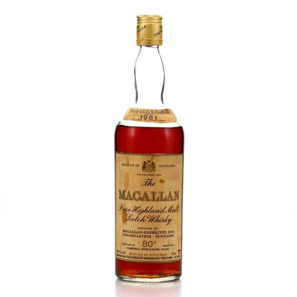 Macallan 1961 Campbell, Hope and King 80 Proof / Rinaldi Import