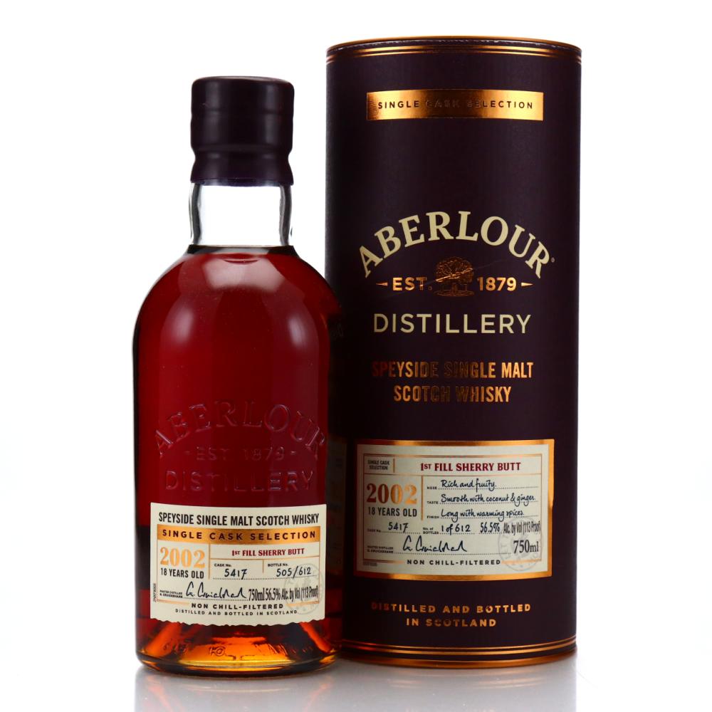 Aberlour 2002 Single Sherry Cask 18 Year Old #5417 75cl / US Import