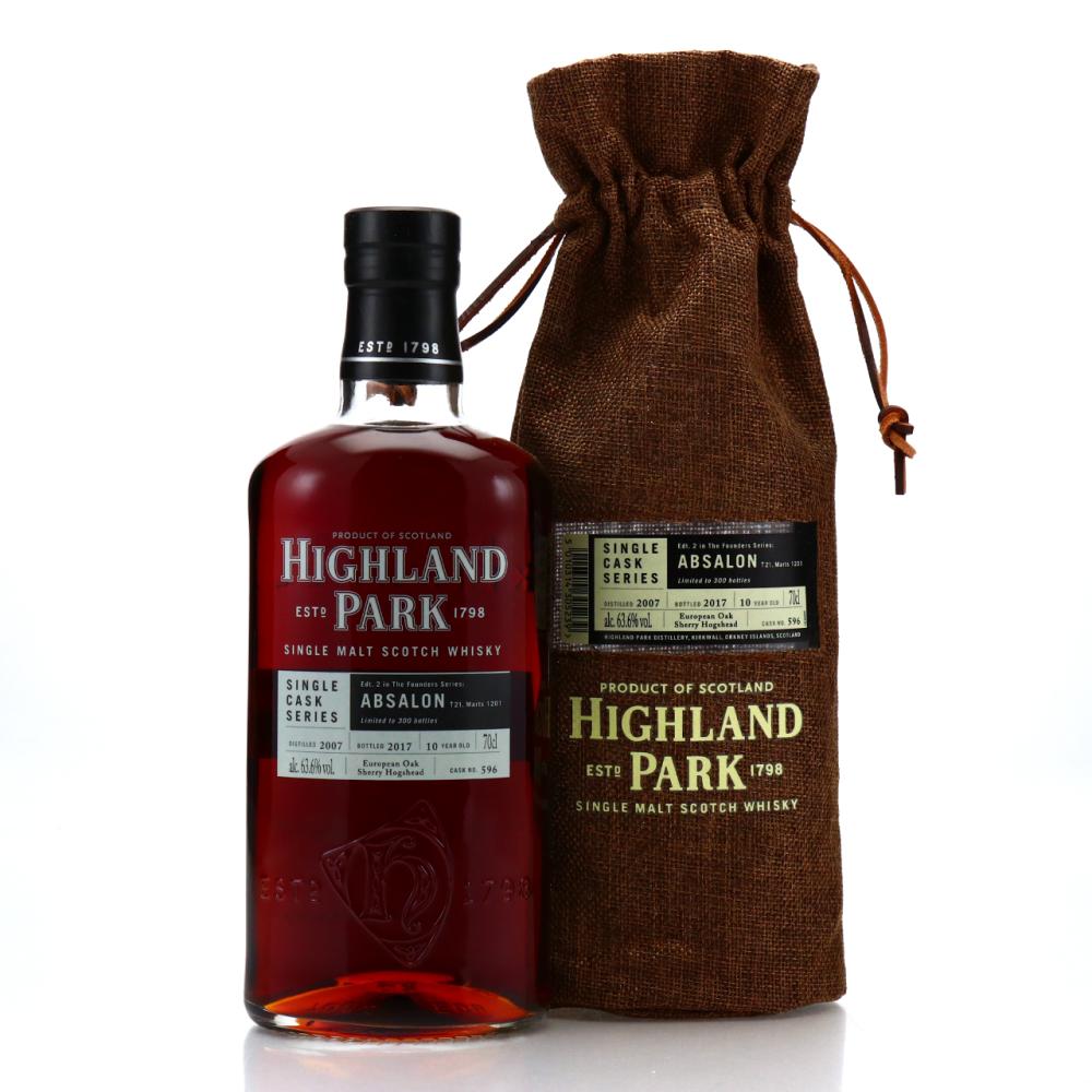 Highland Park 2007 Single Sherry Cask 10 Year Old #596  / Absalon Founders Series #2