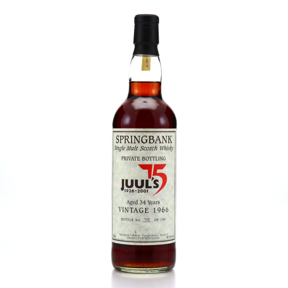 Springbank 1966 Private Cask 34 Year Old / Juul's 75th Anniversary