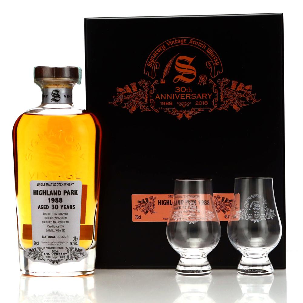 Highland Park 1988 Signatory Vintage 30 Year Old / 30th Anniversary