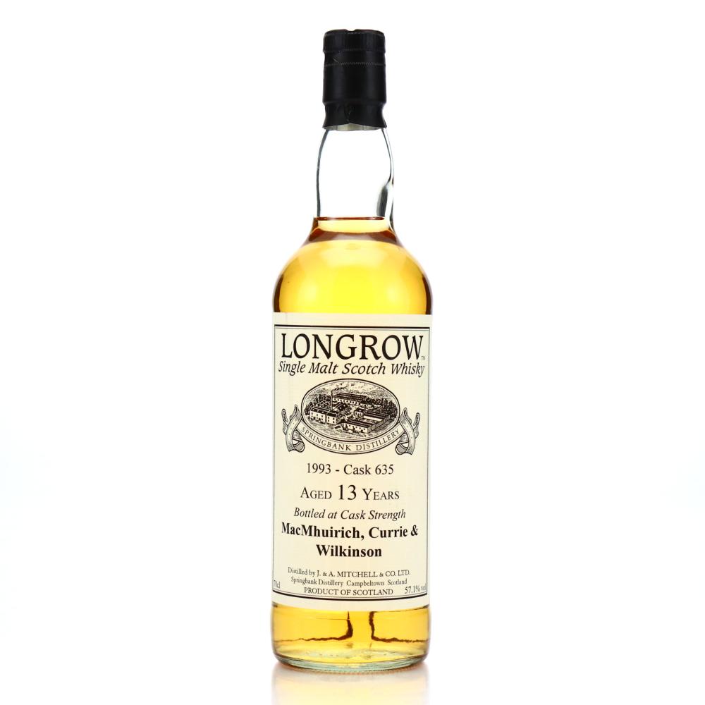 Longrow 1993 Private Cask 13 Year Old #635 Cask Strength / MacMhuirich, Currie & Wilkinson