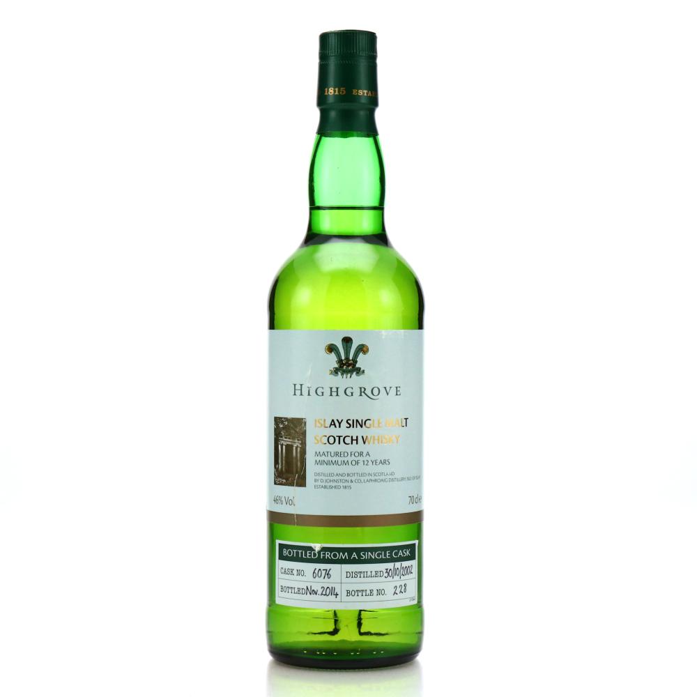 Laphroaig 2002 Highgrove 12 Year Old Single Cask #6076