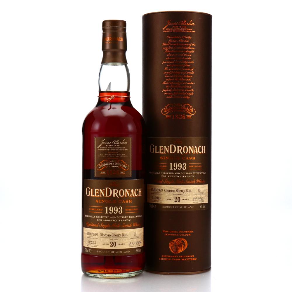Glendronach 1993 Single Oloroso Cask 20 Year Old #33 / Abbey Whisky