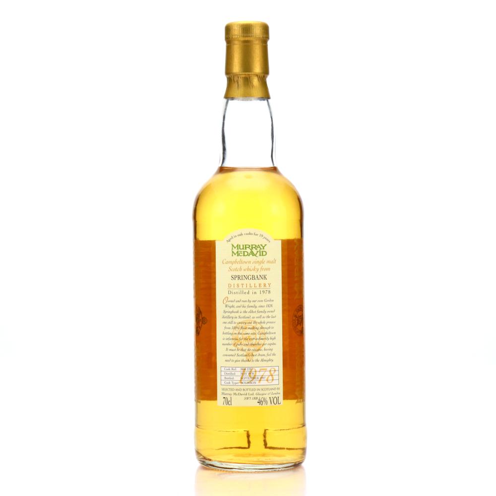 Springbank 1978 Murray McDavid 19 Year Old