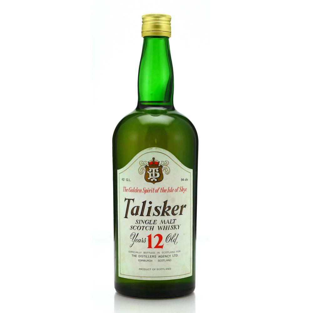 Talisker 12 Year Old Distillers Agency 1 Litre 1970s