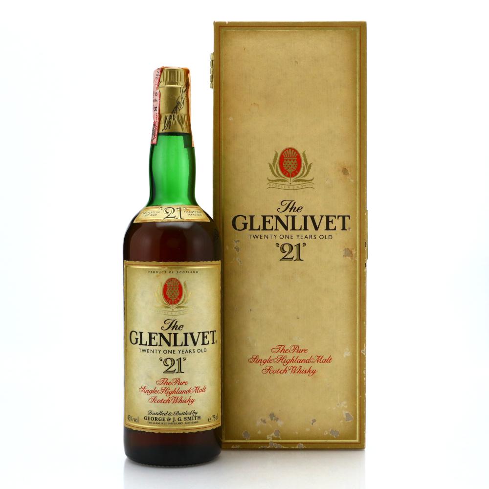 Glenlivet 21 Year Old 1980s / Seagram Italia Import