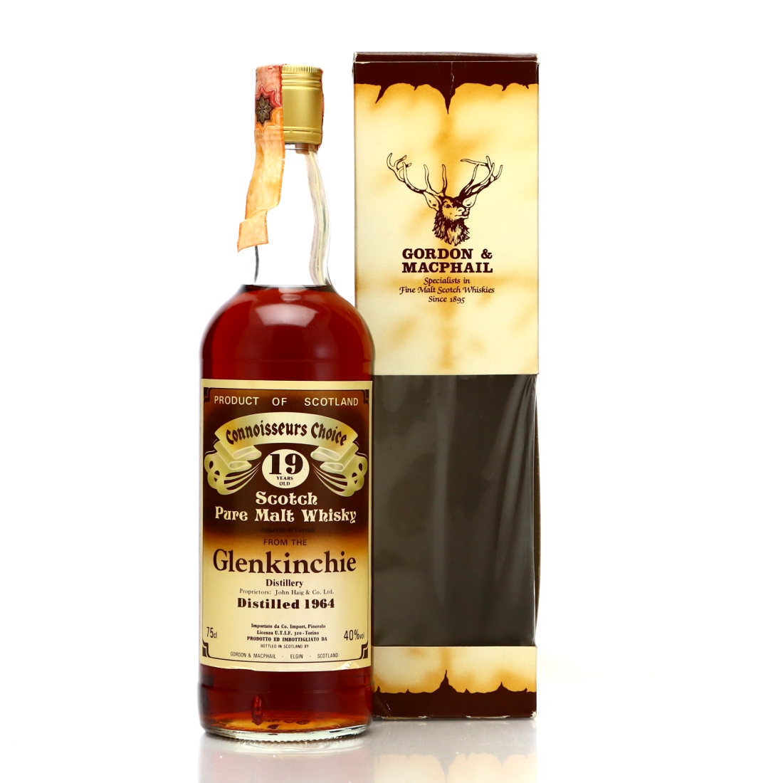 Glenkinchie 1964 Gordon and MacPhail 19 Year Old / Co. Pinerolo Import