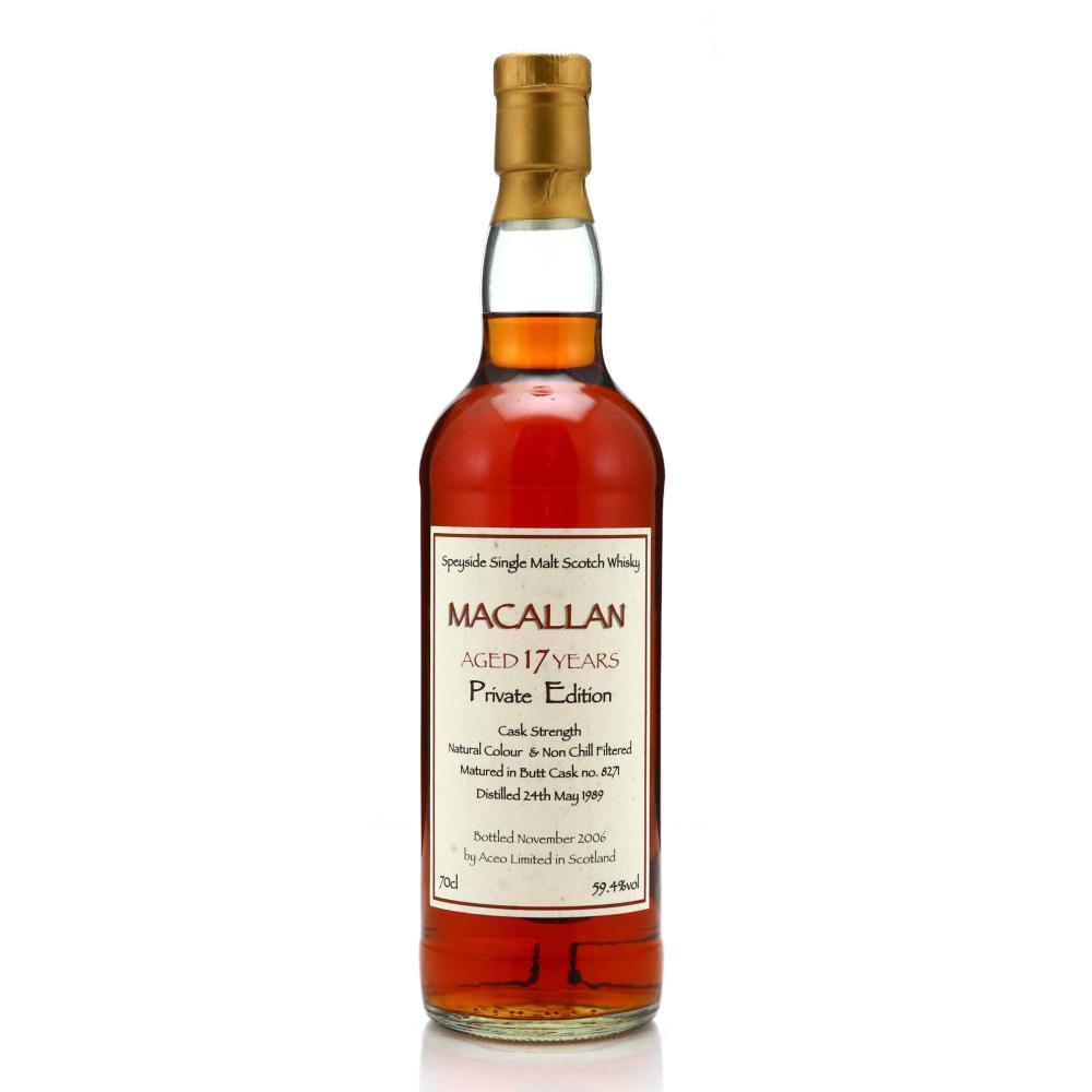 Macallan 1989 Aceo 17 Year Old Private Edition