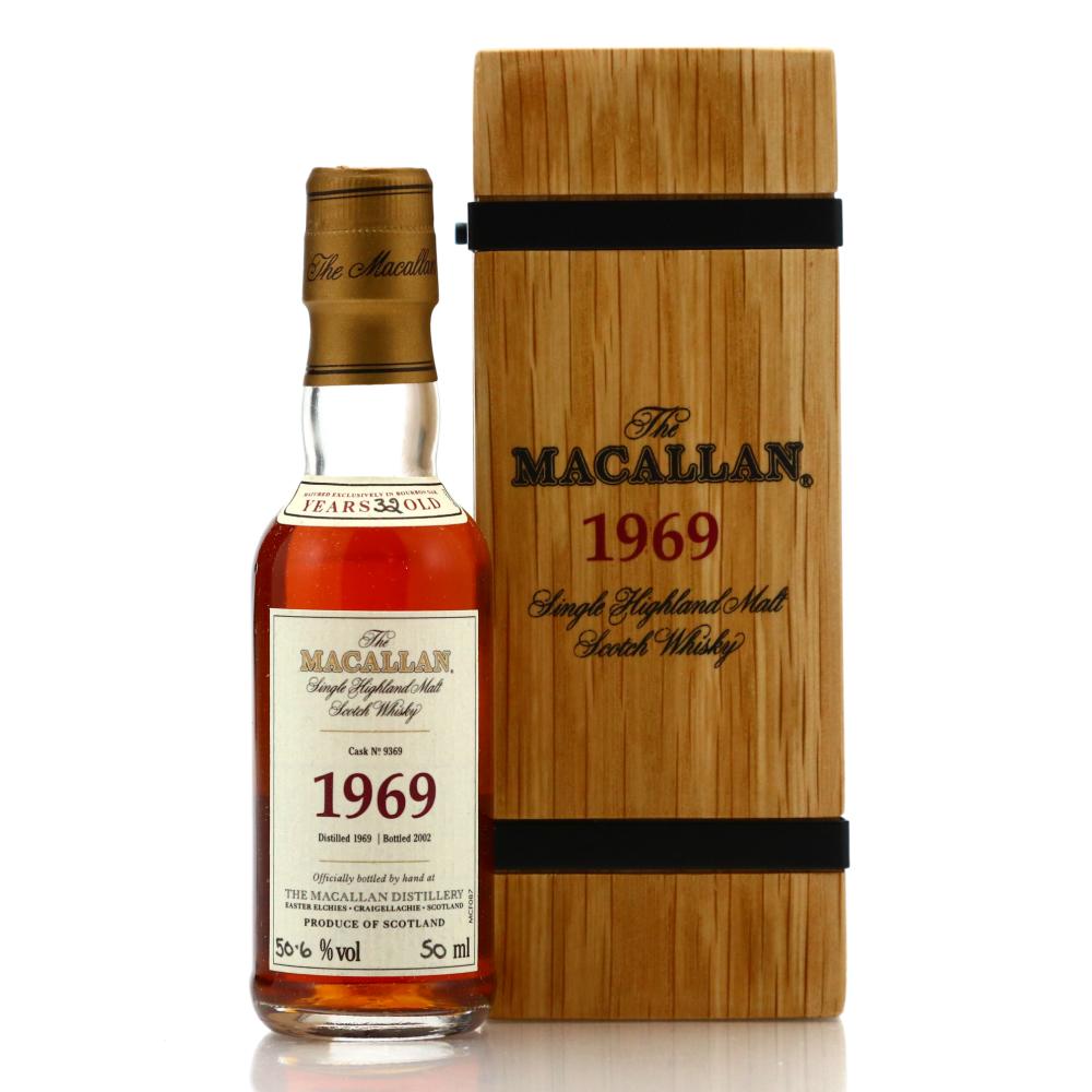 Macallan 1969 Fine and Rare 32 Year Old #9369 Miniature