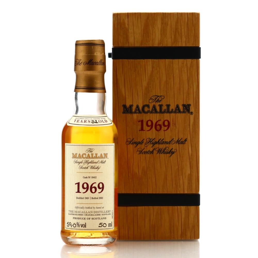 Macallan 1969 Fine and Rare 32 Year Old #10412 Miniature