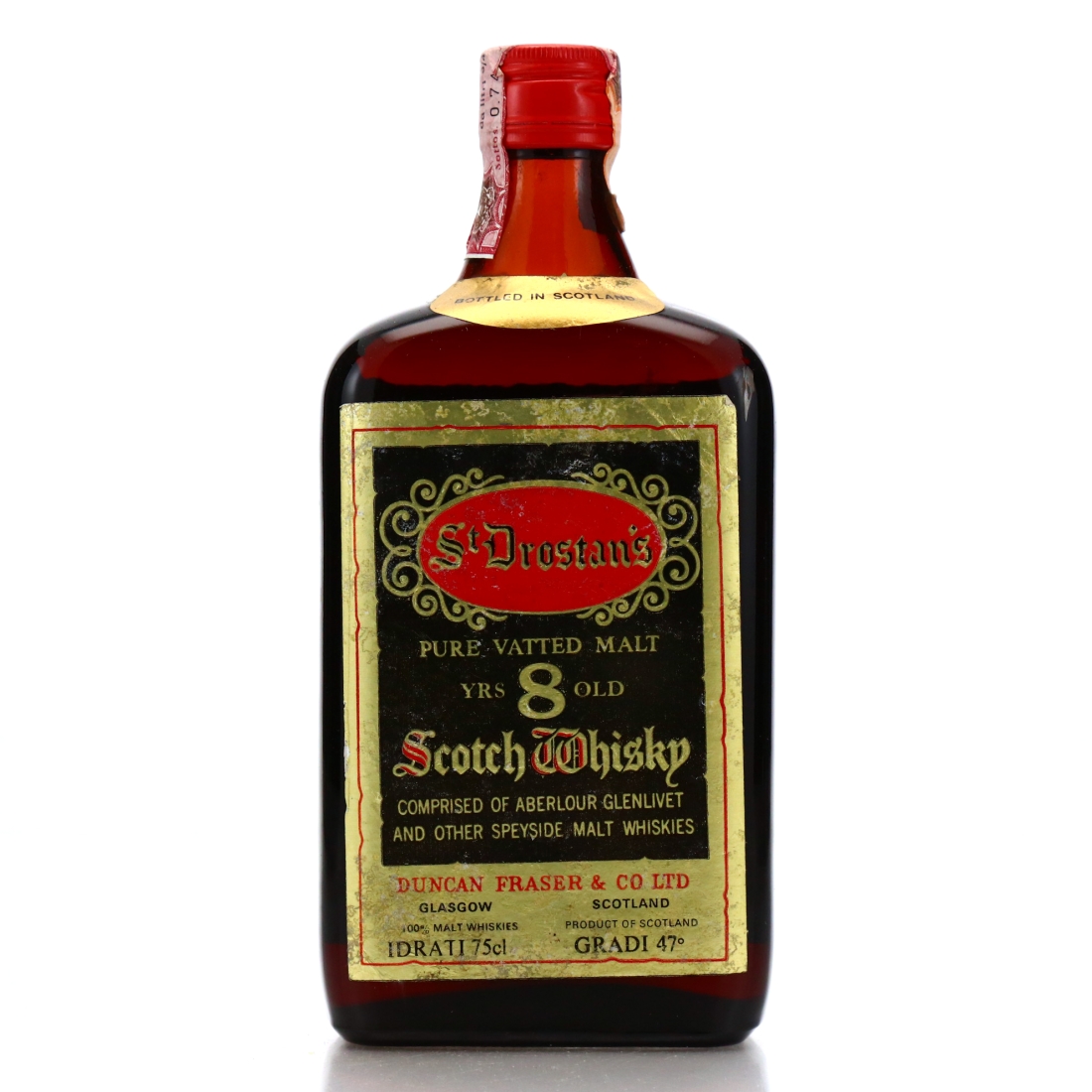 St Drostan's 8 Year Old Pure Vatted Malt 1970's