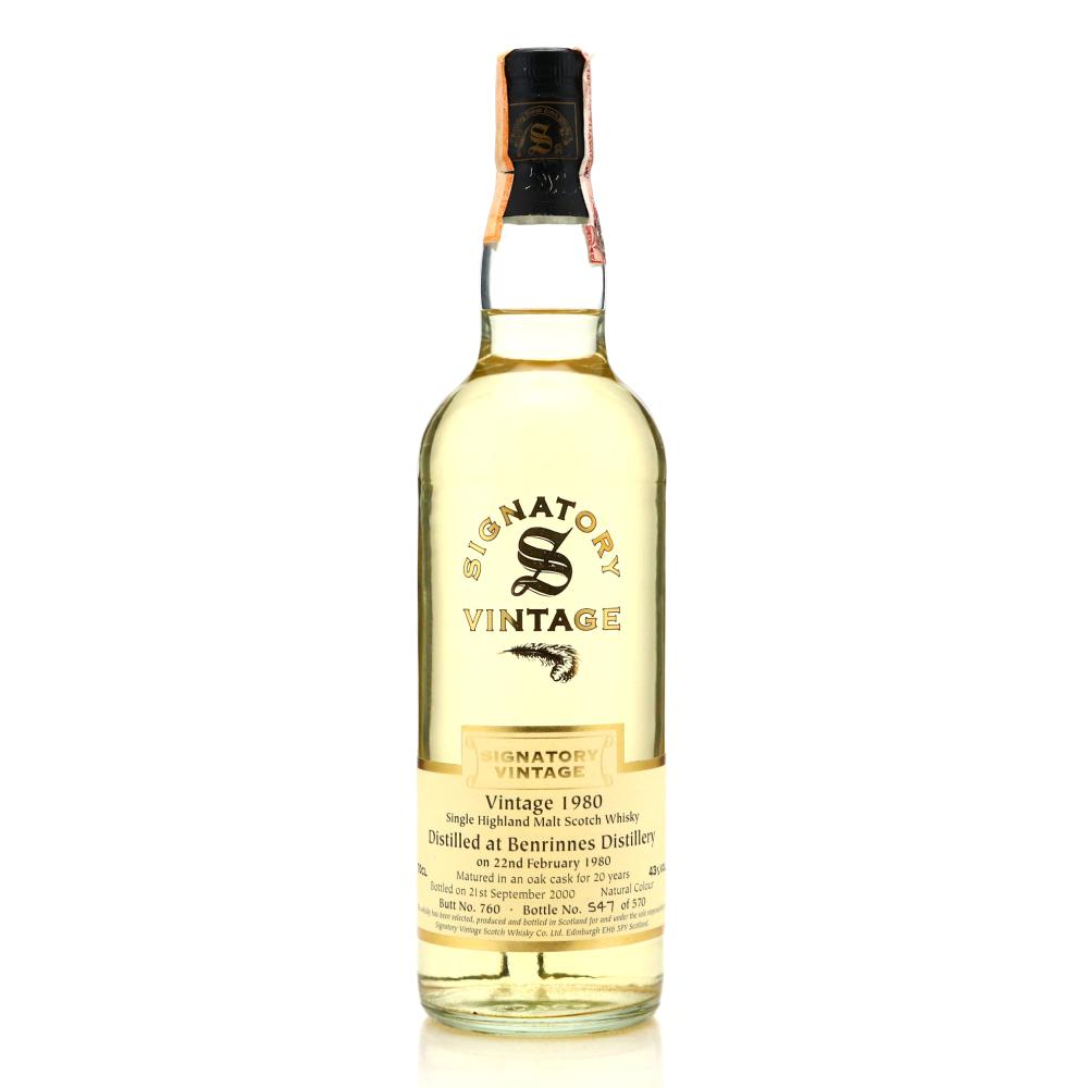 Benrinnes 1980 Signatory Vintage 20 Year Old