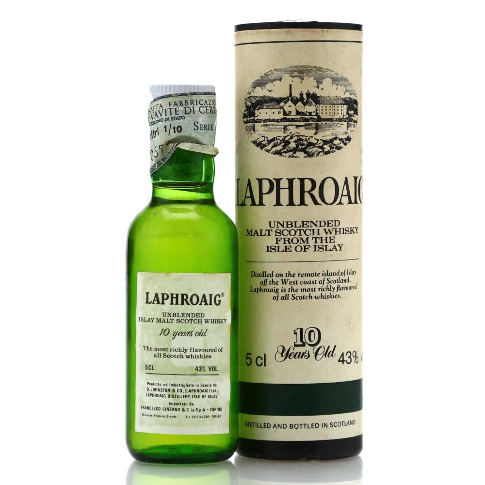 Laphroaig 10 Year Old Miniature 1980s