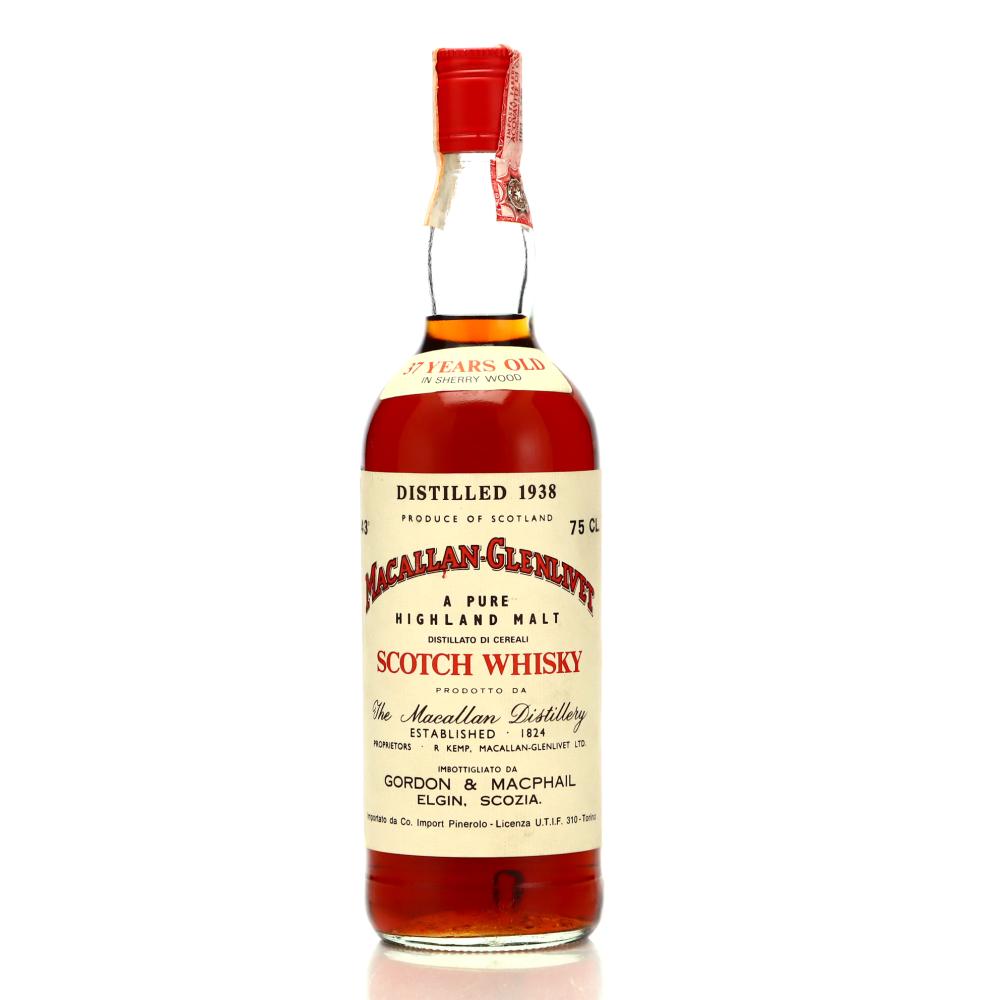 Macallan 1938 Gordon and MacPhail 37 Year Old / Pinerolo Import