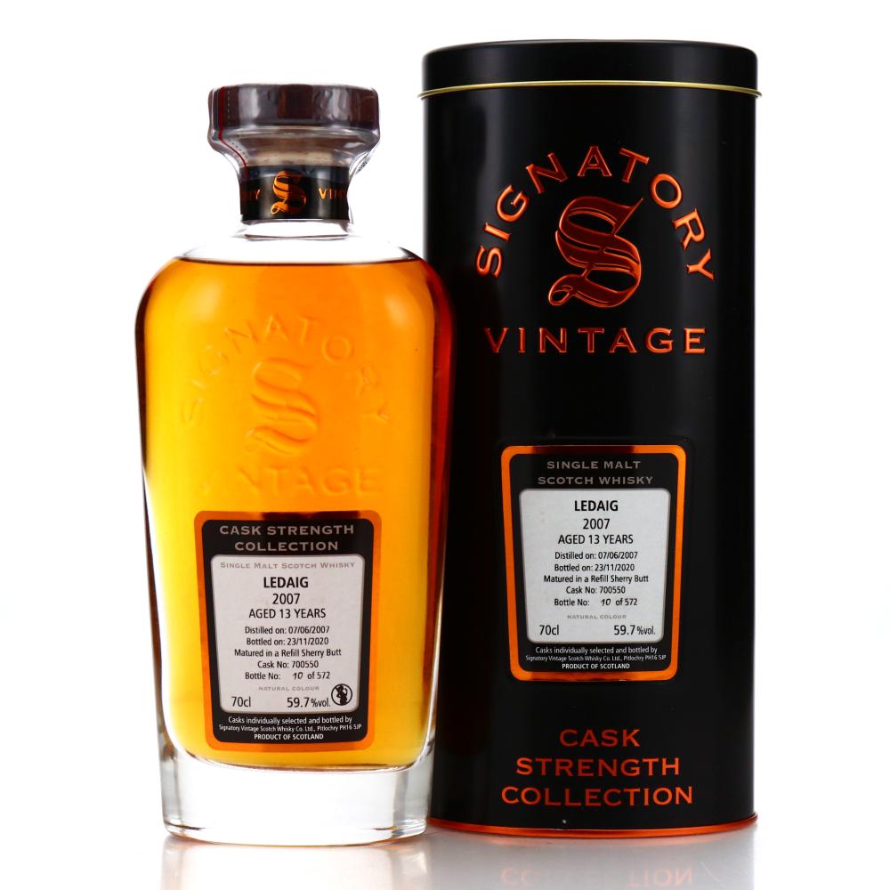 Ledaig 2007 Signatory Vintage 13 Year Old Cask Strength